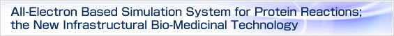 All-Electron Based Simulation System for Protein Reactions; the New Infrastructural Bio-Medicinal Technology